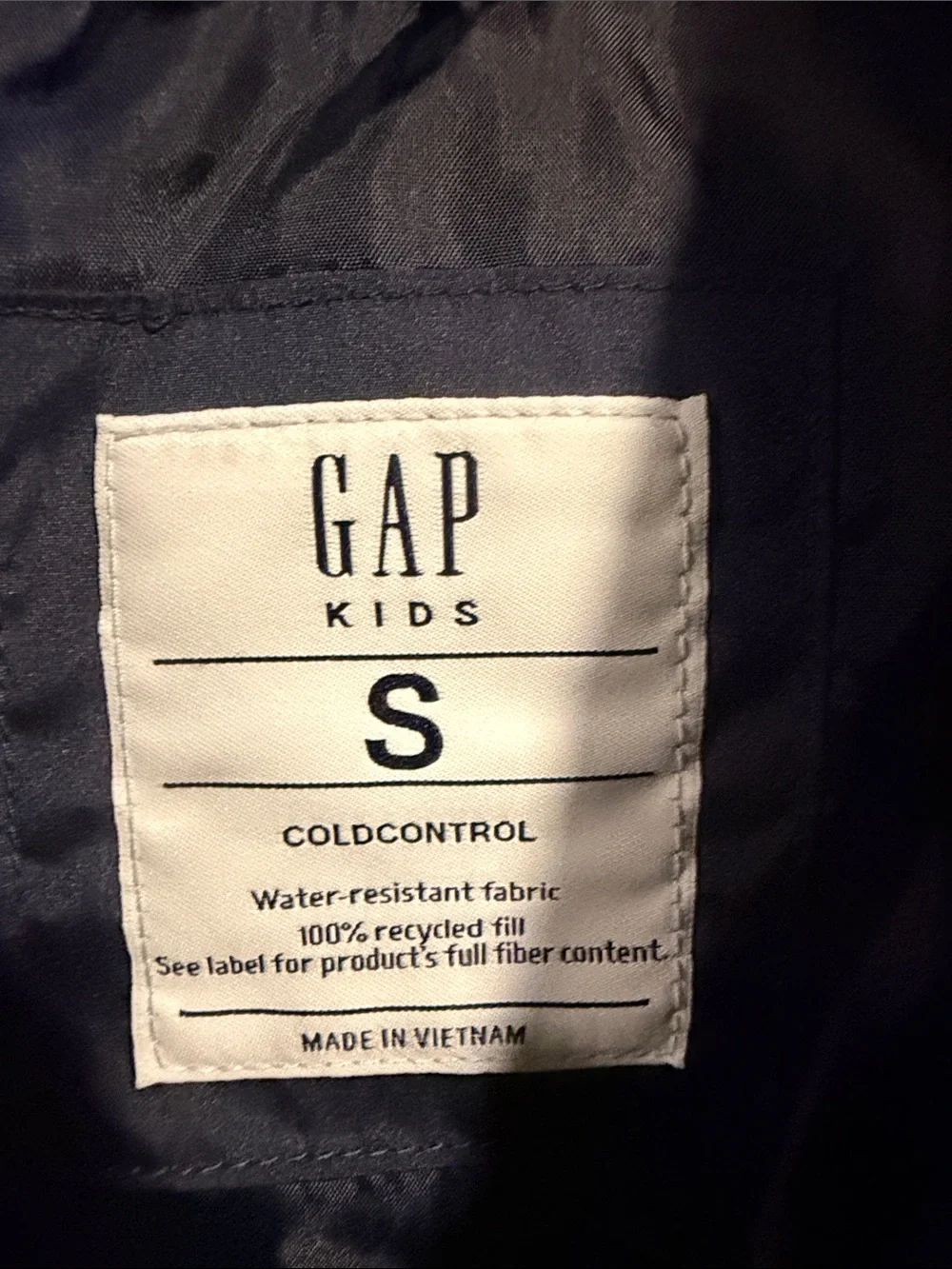 GAP Navy Quilted Puffer Vest for Kids